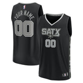 San Antonio Spurs Youth Fast Break Replica Custom Jersey Statement Edition Black | Fanatics discount