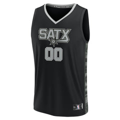 San Antonio Spurs Youth Fast Break Replica Custom Jersey Statement Edition Black | Fanatics discount