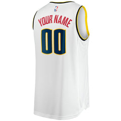 Denver Nuggets Fast Break Custom Replica Jersey for sale Association Editi- White | Fanatics for sale