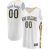 New Orleans Pelicans Unisex Custom Fast Break Jersey Association Edition White | Fanatics Near Me