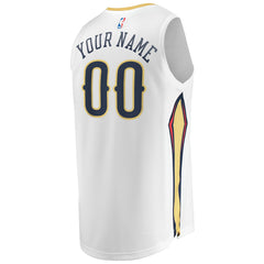 New Orleans Pelicans Unisex Custom Fast Break Jersey Association Edition White | Fanatics Near Me