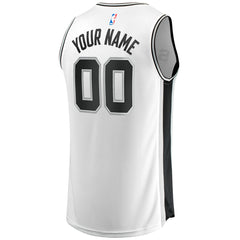 San Antonio Spurs Fast Break Custom Replica Jersey Association Edition White | Fanatics