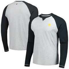 San Diego Padres johnnie-O Alsen Raglan Long Sleeve T-Shirt - Charcoal/Heather Gray - MLB Lifestyle