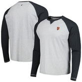 San Francisco Giants johnnie-O Alsen Raglan Long Sleeve T-Shirt - Charcoal/Heather Gray - MLB Sale