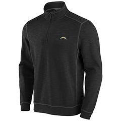 Los Angeles Chargers Big & Tall Tobago Bay Half-Zip Sweatshirt Black