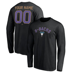 Arizona Diamondbacks Personalized Cooperstown Collection Winning Streak Long Sleeve T-Shirt - Black - MLB on Sale