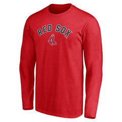 Boston Red Sox Personalized Cooperstown Collection Winning Streak Long Sleeve T-Shirt - Red - MLB Discount
