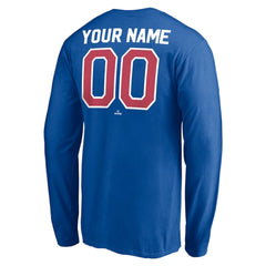 Chicago Cubs Personalized Cooperstown Collection Winning Streak Long Sleeve T-Shirt - Royal - MLB Discount