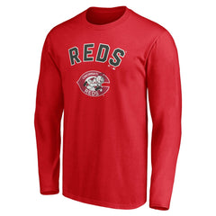 Cincinnati Reds Personalized Cooperstown Collection Winning Streak Long Sleeve T-Shirt - Red - MLB Lifestyle
