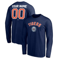 Detroit Tigers Personalized Cooperstown Collection Winning Streak Long Sleeve T-Shirt - Navy - MLB Lifestyle