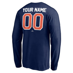 Detroit Tigers Personalized Cooperstown Collection Winning Streak Long Sleeve T-Shirt - Navy - MLB Lifestyle