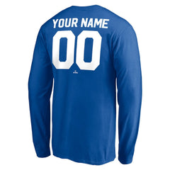 Los Angeles Dodgers Personalized Cooperstown Collection Winning Streak Long Sleeve T-Shirt - Royal - MLB Discount