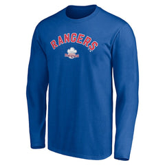 Texas Rangers Personalized Cooperstown Collection Winning Streak Long Sleeve T-Shirt - Royal - MLB Discount