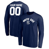 Chicago White Sox Personalized Cooperstown Collection Alternate Winning Streak Long Sleeve T-Shirt - Navy - MLB Lifestyle