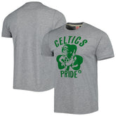 Boston Celtics Homage Unisex Hometown Hyper Local Tri-Blend T-Shirt Heather Gray