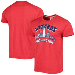 Washington Wizards Homage Unisex Hometown Hyper Local Tri-Blend T-Shirt Red