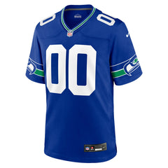 Nike Seattle Seahawks Throwback Custom Jersey Royal