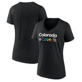 Colorado Rockies Women's City Pride V-Neck T-Shirt - Black - MLB Online