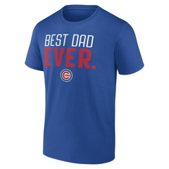 Chicago Cubs Best Dad Ever T-Shirt - Royal - MLB on Sale