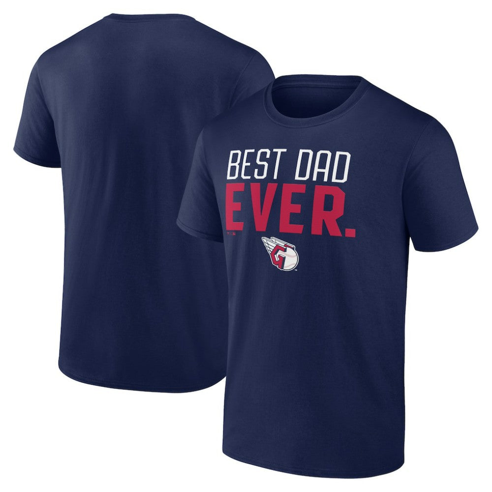 Cleveland Guardians Best Dad Ever T-Shirt - Navy - MLB on Sale