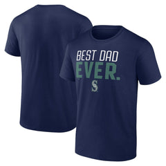 Seattle Mariners Best Dad Ever T-Shirt - Navy - MLB Lifestyle