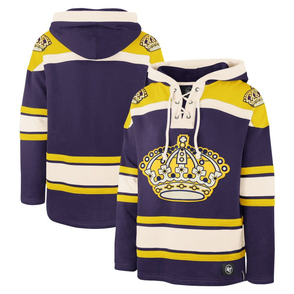 Los Angeles Kings '47 Superior Lacer Hoodie - Purple - NHL 5350626