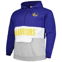 Golden State Warriors Big & Tall Anorak Half-Zip Hoodie for sale Royal | Fanatics discount