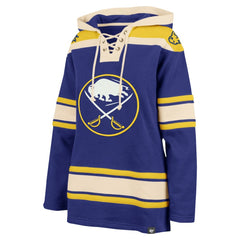 Buffalo Sabres '47 Women's Superior Lacer Pullover Hoodie - Royal - NHL 5351048