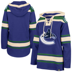 Vancouver Canucks '47 Women's Superior Lacer Pullover Hoodie - Blue - NHL 5351065