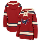 Washington Capitals '47 Women's Superior Lacer Pullover Hoodie - Red - NHL 5351066