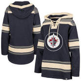 Winnipeg Jets '47 Women's Superior Lacer Pullover Hoodie - Navy - NHL 5351078