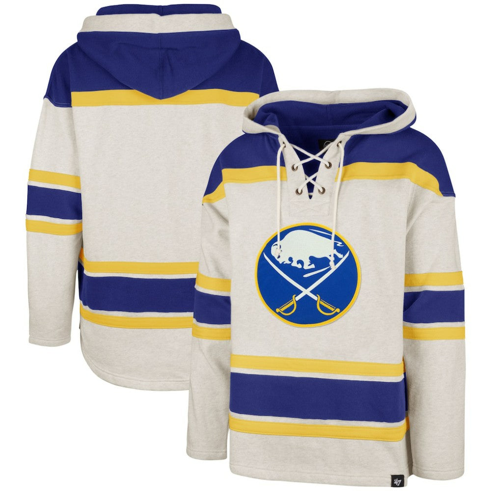 Buffalo Sabres '47 Rockaway Lacer Pullover Hoodie - Oatmeal - NHL 5351245