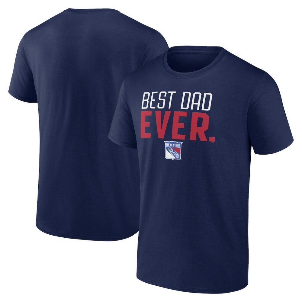 New York Rangers Best Dad Ever T-Shirt - Navy - NHL 5351389