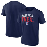 New York Rangers Best Dad Ever T-Shirt - Navy - NHL 5351389