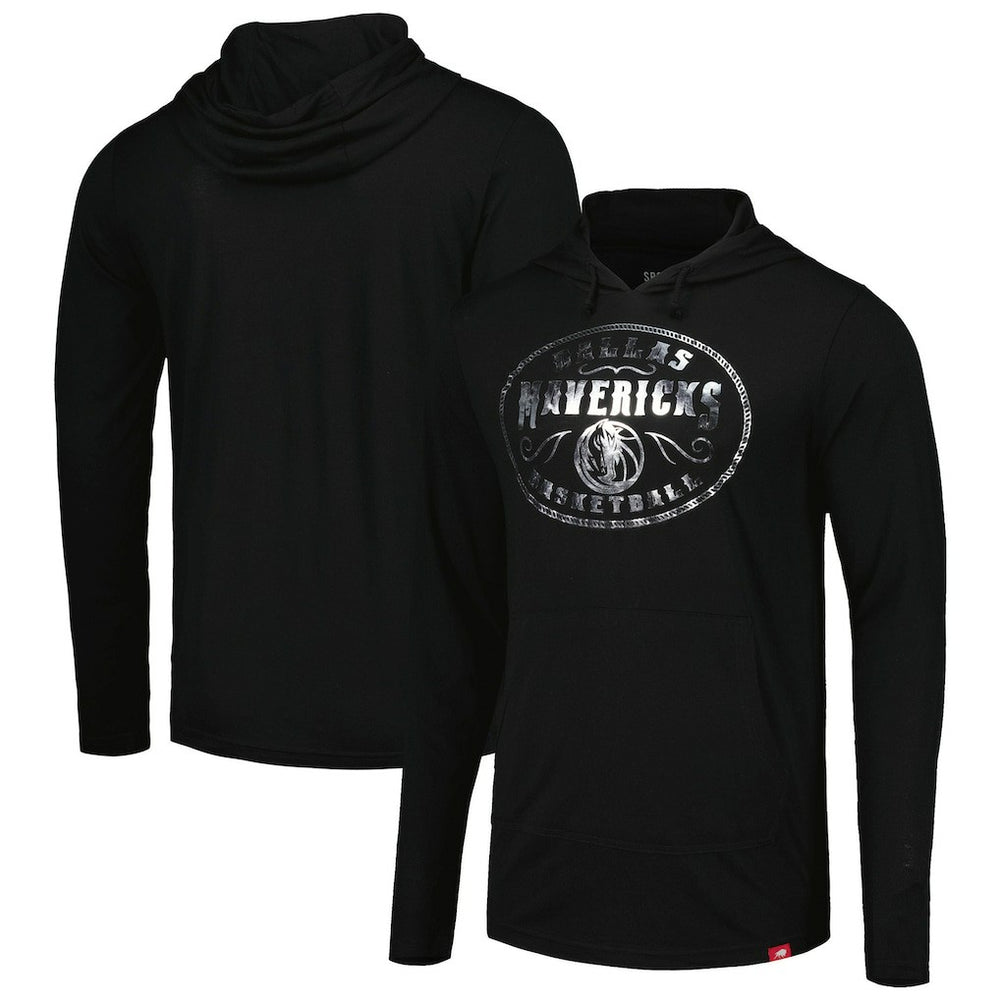 Dallas Mavericks Sportiqe Unisex Rowan Tri-Blend Long Sleeve Hoodie T-Shirt Black