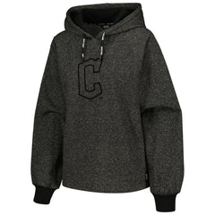 Cleveland Guardians DKNY Sport Women's Debbie Dolman Raglan Pullover Hoodie - Black - MLB Discount