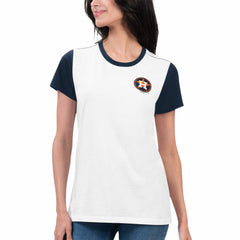Houston Astros G-III 4Her by Carl Banks Women's Illustration Ringer T-Shirt - White - MLB Sale