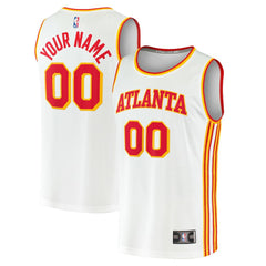 Atlanta Hawks Youth Fast Break Replica Custom Jersey Association Edition White | Fanatics Near Me