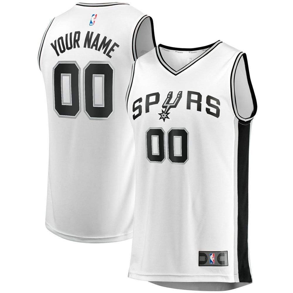 San Antonio Spurs Youth Fast Break Replica Custom Jersey Association Edition White | Fanatics online