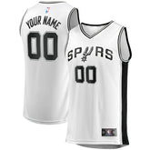San Antonio Spurs Youth Fast Break Replica Custom Jersey Association Edition White | Fanatics online