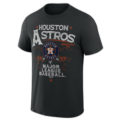 Houston Astros Darius Rucker Collection by Fanatics Beach Splatter T-Shirt - Black - Fanatics Discount