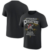 Pittsburgh Pirates Darius Rucker Collection by Fanatics Beach Splatter T-Shirt - Black - Fanatics Lifestyle