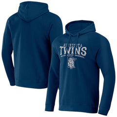 Minnesota Twins Darius Rucker Collection by Fanatics Waffle-Knit Raglan Pullover Hoodie - Navy - Fanatics Sale