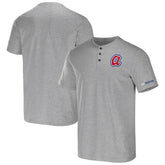 Atlanta Braves Darius Rucker Collection by Fanatics Henley T-Shirt - Heather Gray - Fanatics Lifestyle