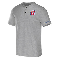 Atlanta Braves Darius Rucker Collection by Fanatics Henley T-Shirt - Heather Gray - Fanatics Lifestyle