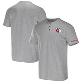 Cleveland Guardians Darius Rucker Collection by Fanatics Henley T-Shirt - Heather Gray - Fanatics Lifestyle