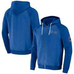 Chicago Cubs Darius Rucker Collection by Fanatics Raglan Full-Zip Hoodie - Royal - Fanatics on Sale