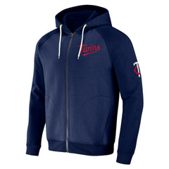 Minnesota Twins Darius Rucker Collection by Fanatics Raglan Full-Zip Hoodie - Navy - Fanatics Lifestyle