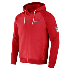 St. Louis Cardinals Darius Rucker Collection by Fanatics Raglan Full-Zip Hoodie - Red - Fanatics Online