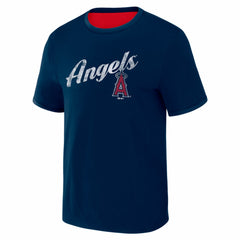Los Angeles Angels Darius Rucker Collection by Fanatics Two-Way Ringer Reversible T-Shirt - Red/Navy - Fanatics Lifestyle